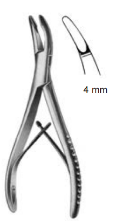 LUER pinza sgorbia retta 17 cm (32-1306-17) Specialità mediche